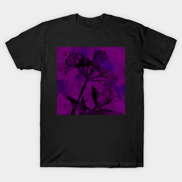 Neon Purple Cow Parsley T-Shirt by BenitaJayne